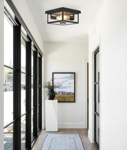 Motion Sensor Outdoor Ceiling Light with Remote