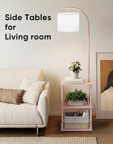 Floor Lamp with Table 2 (Pink)