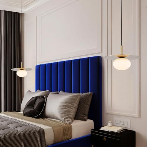 Modern Globe Pendant Lighting Milky White Glass Shade Brass Gold Farmhouse Pendant Light 11.81" Dome Industrial Mid Century Hanging Ceiling Light Fixture Kitchen Island Dinning Room Bedroom