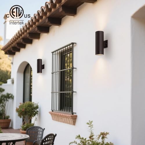 12" Modern Outdoor Porch Light 2 Lights (2 Count)