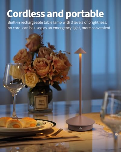 Modern Cordless Table Lamp Set of 2 (2 Count)