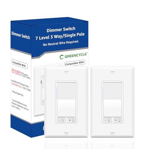 2 Pack Dimmer Light Switch (2 Count)