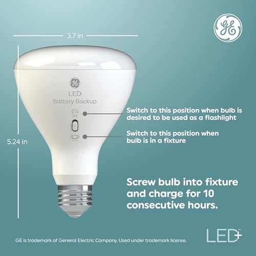 Lighting LED+ BR30 Battery Backup Emergency Light Bulbs (3 Count)