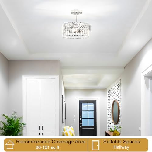 Modern Crystal Ceiling Light