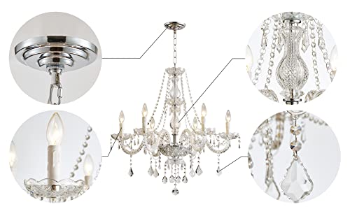 Saint Mossi 6 Light Chandelier Modern K9 Crystal Chandelier Lighting