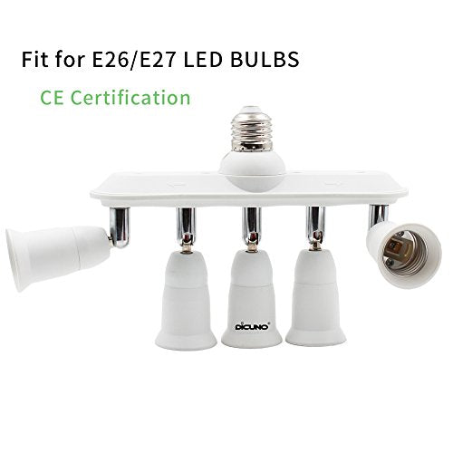 Light Socket Splitter 5 Way Adapter