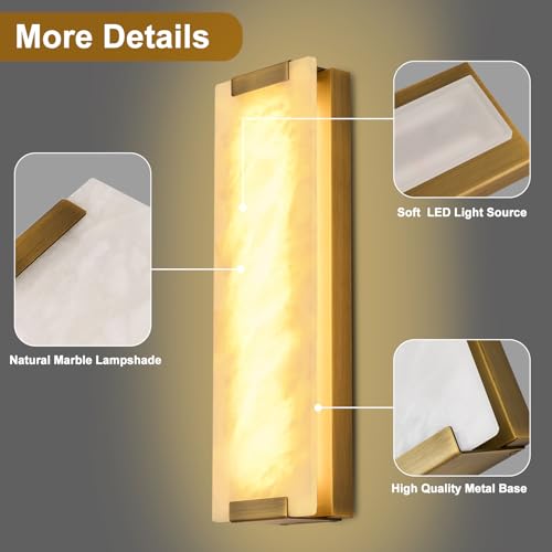 Alabaster Wall Sconces Set of Two (2 Count)
