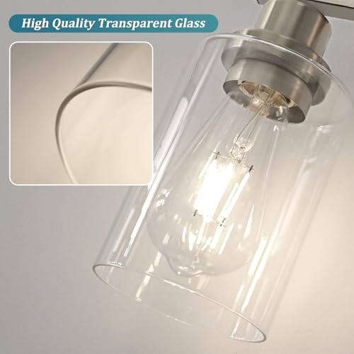 Modern Brushed Nickel Bathroom Light Fixtures