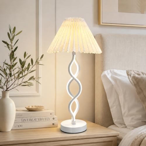 White Modern LED Table Lamp (White)