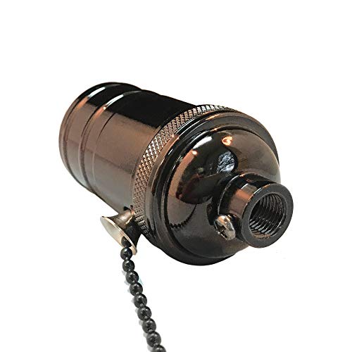 Pull Chain Lamp Socket for Incandescent LED Bulbs (2 Count)