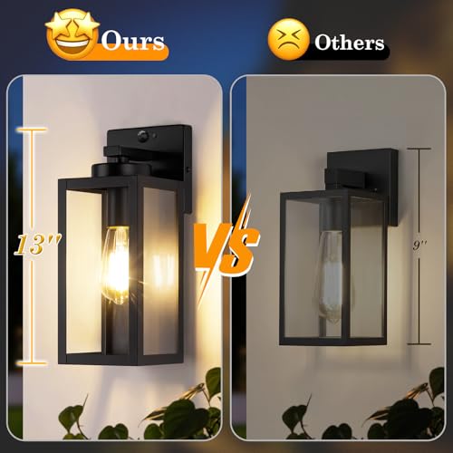 Upgraded Motion Sensor Outdoor Wall Lights (2 Count)