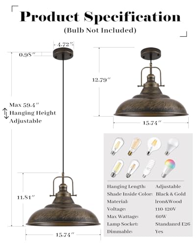 Brass Pendant Light Kitchen Island