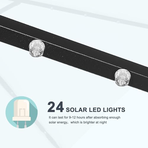 7.5ft Patio Umbrella with Solar Lights