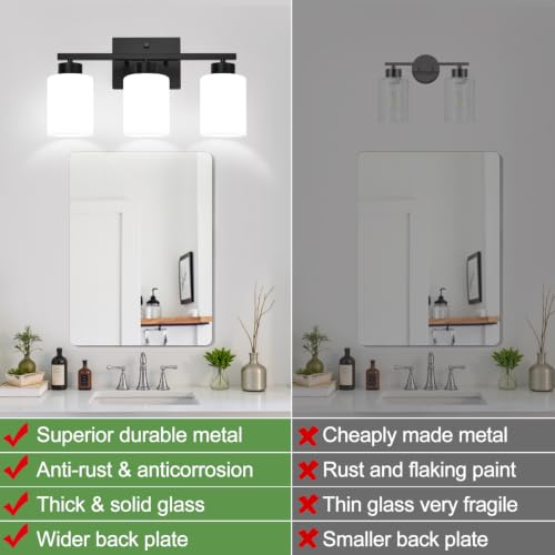3 Light Bathroom Light Fixtures