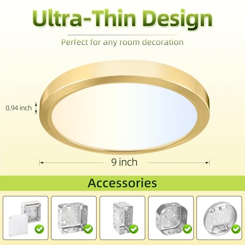 9 Inch Selectable CCT LED Round Flat Panel Light