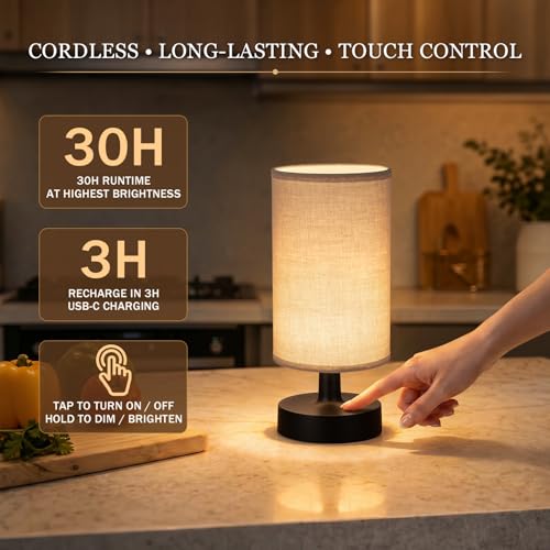 Cordless Table Lamp Rechargeable Small