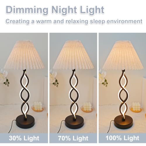 Black Modern LED Table Lamp (Black)