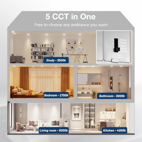 24 Pack 6 Inch LED Recessed Light with Junction Box (24 Count)