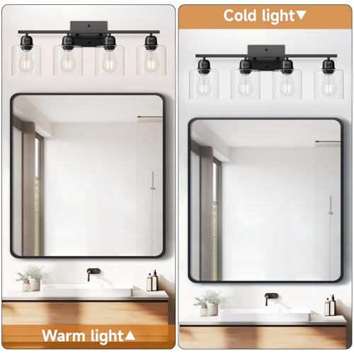Modern 4 Light Bathroom Light Fixtures