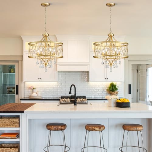 Gold Crystal Chandelier