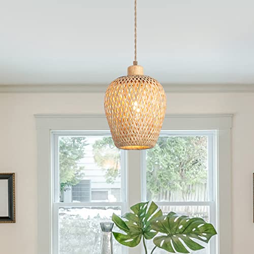 Bamboo Pendant Light Fixture One