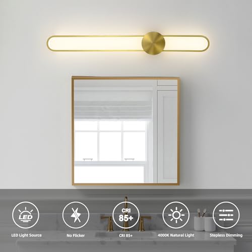 Modern Wall Sconce 4000K Dimmable LED Wall Light Fixture