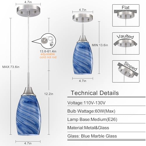 Mini Glass Pendant Light
