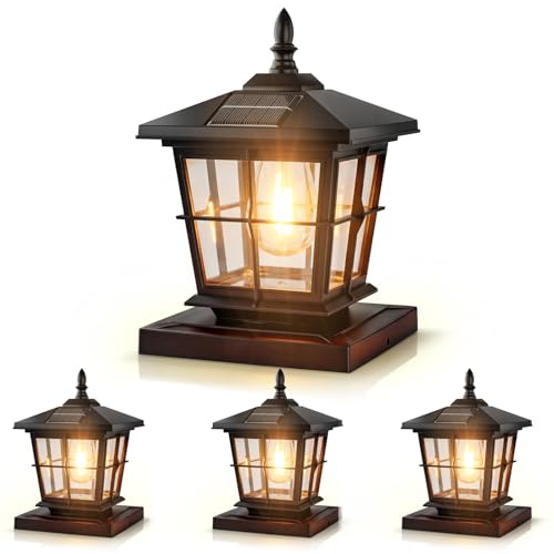 Solar Post Cap Light 4pack (4 Count)