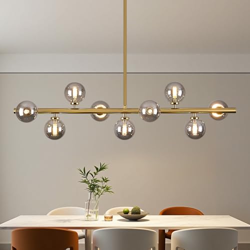 Mid Century Modern Globe Sputnik Chandelier