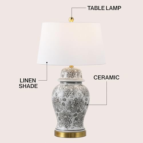 Ellis Chinoiserie Ginger Jar Table Lamp 29.5"