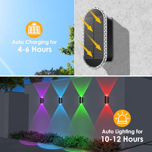 8PK Solar Fence Lights