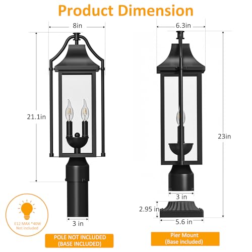Outdoor Post Lights Waterproof