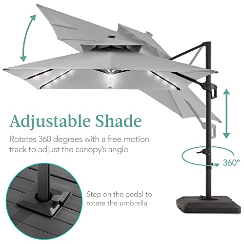 10x10ft Cantilever Patio Umbrella w