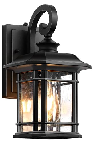 Black Outdoor Light Fixture Dusk to Dawn (2 Count)