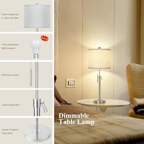 Table Lamps for Bedrooms Set of 2 (2 Count)