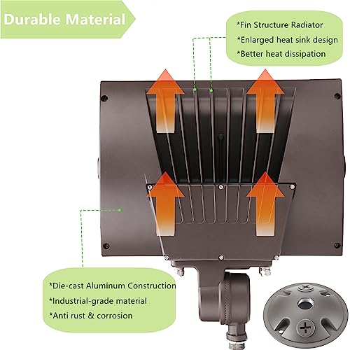 100W Outdoor LED Flood Light with Plate