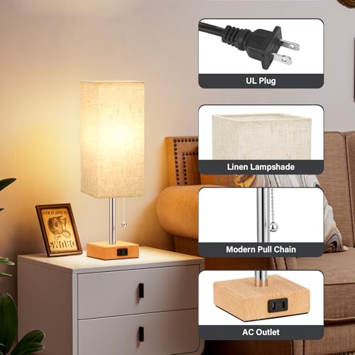 Bedside Lamp for Bedroom Set of 2 (2 Count)