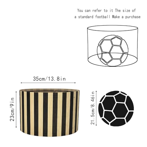 Modern Classical Pendant lamp shade Art decorative Black Stripes 13.8x9Inch
