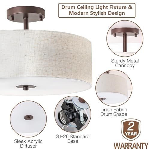 Semi Flush Mount Ceiling Light