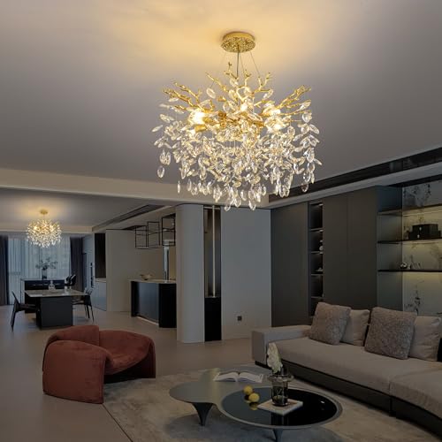 Tree Branch Chandelier Modern Crystal Pendant Light