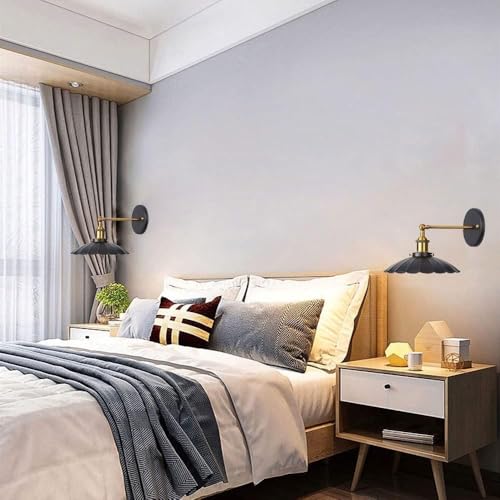 Black Umbrella Shade Wall Sconce