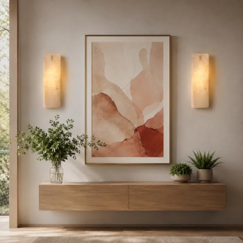 12 Inch Alabaster Wall Sconce