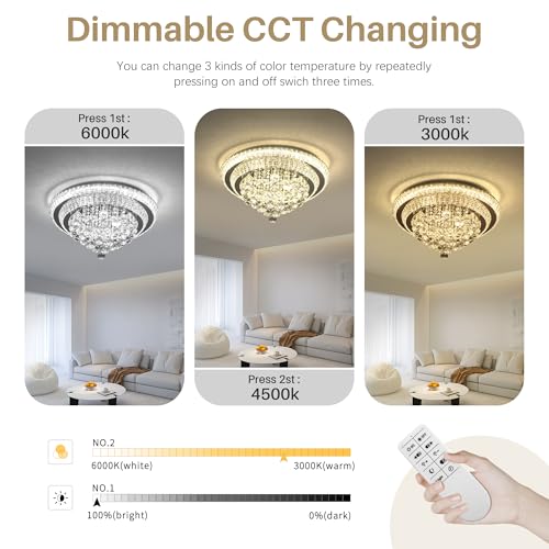 24" Crystal Chandeliers