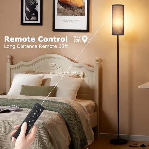 64'' Floor Lamps for Living Room with Remote Control and Stepless Dimmable Colors Temperature & Brightness