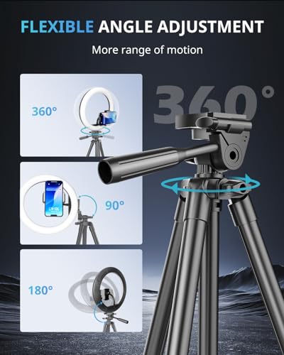 12" RGB Ring Light with 50" Tripod Stand & Phone Holder