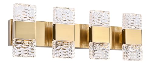 4 Lights Bathroom Vanity Light Fixtures 3000K Warm Lighting