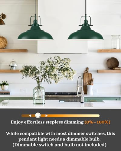 Green Pendant Light Kitchen Island