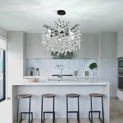 Modern Crystal Tree Branch Chandelier