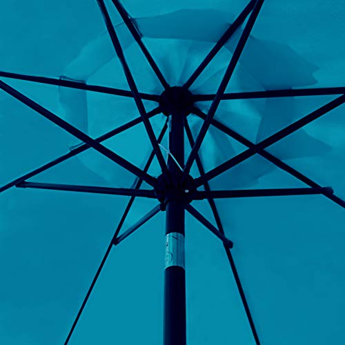 9' Solar LED Patio Umbrella