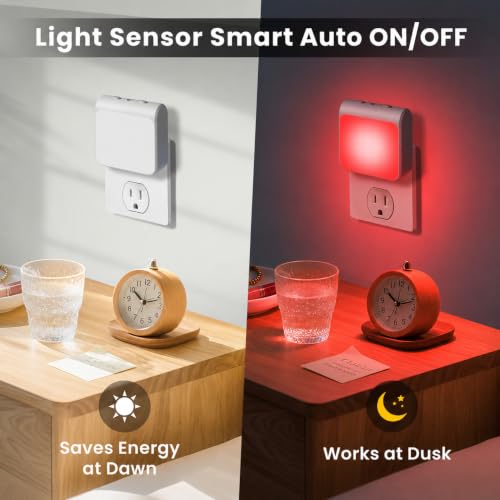 6 Pack Dimmable LED Night Lights Plug into Wall (6 Count)